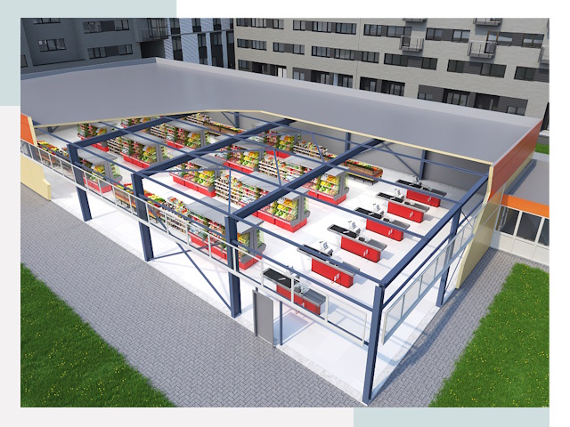 Строительство магазинов в Сорочинск от 620 руб. за м²