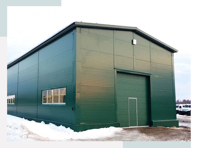 Двускатные ангары в Сорочинске