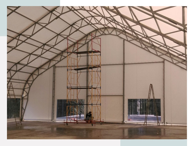 Шатровые ангары в Сорочинске