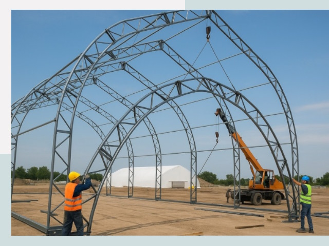 Монтаж ангаров в Сорочинске от 620 руб. - Надежно и быстро